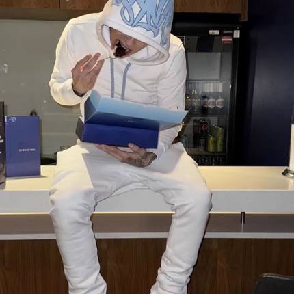 Synaworld卫衣套装加绒欧美明星cench同款UKDRIPDRILL嘻哈街头潮