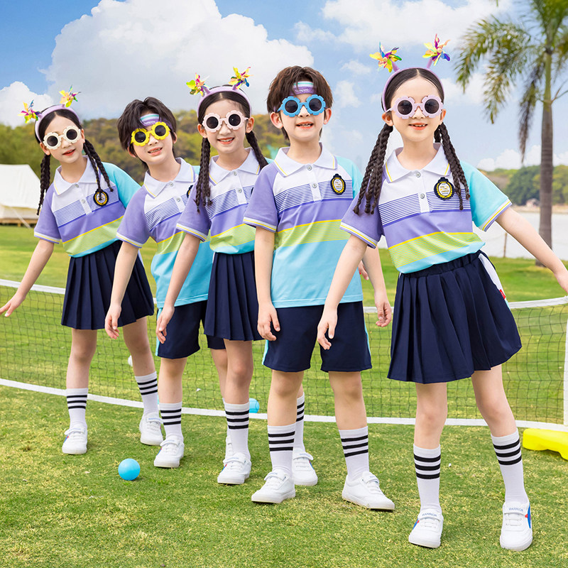 幼儿园园服运动夏装六一儿童毕业照班服套装小学生校服表演出服装
