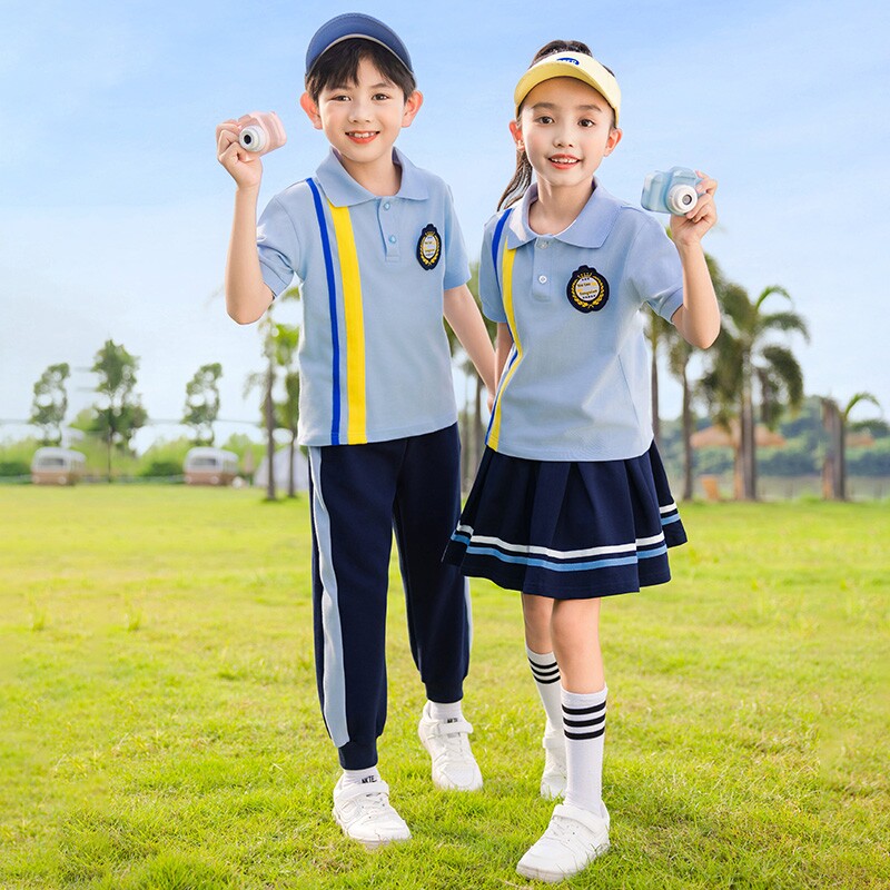 女装幼儿园园服夏季班服纯棉短袖T恤长裤中小学生校服运动套装