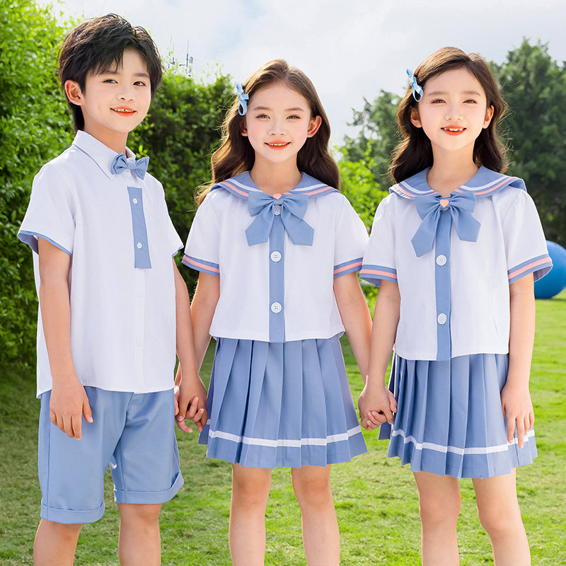 幼儿园园服夏季运动会两件套英伦学院风套装中小学生校服大班班服