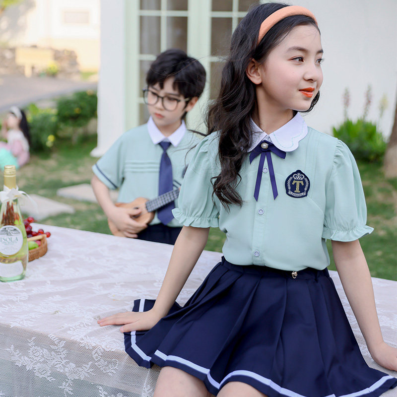 男女童套装韩校服学院风幼儿园