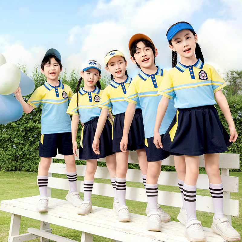 一年级班服四件套学院风夏装小学生校服春秋装幼儿园园服毕业照棉
