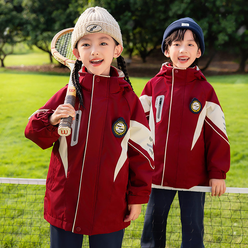 幼儿园园服秋冬装七件套一2三4五年级班服运动会小学生校服冲锋衣