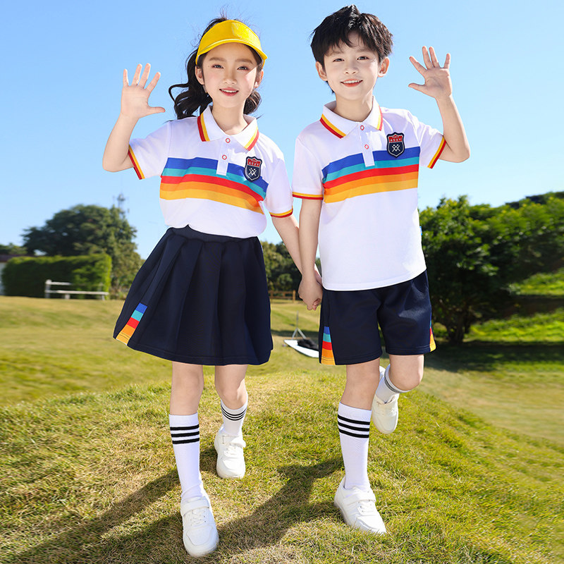 幼儿园园服夏季毕业照2025年一年级班服男女套装表演服小学生校服