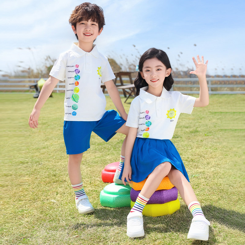 2025新款夏装幼儿园园服儿童校园运动短袖套装小学生校服表演出服