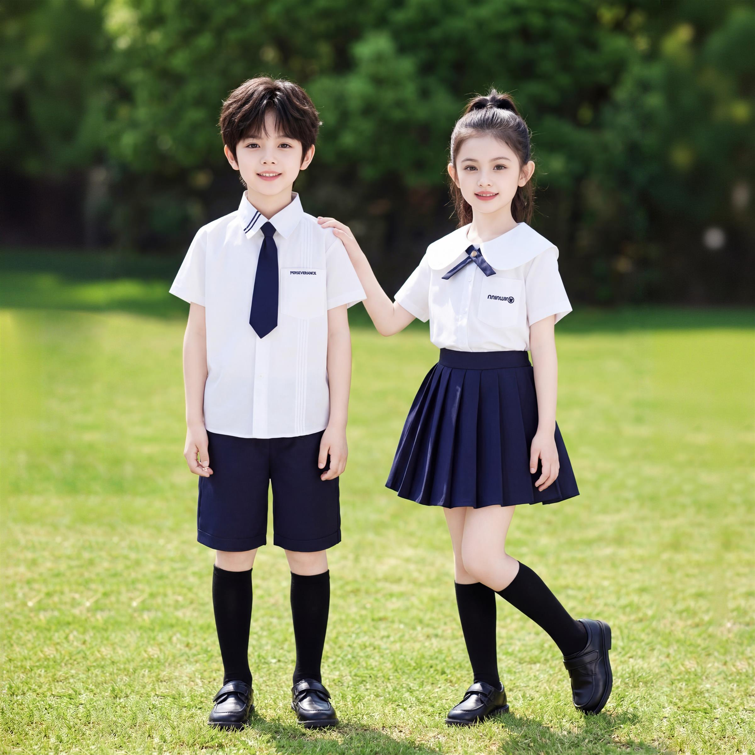夏季学院风毕业照合唱演出套装