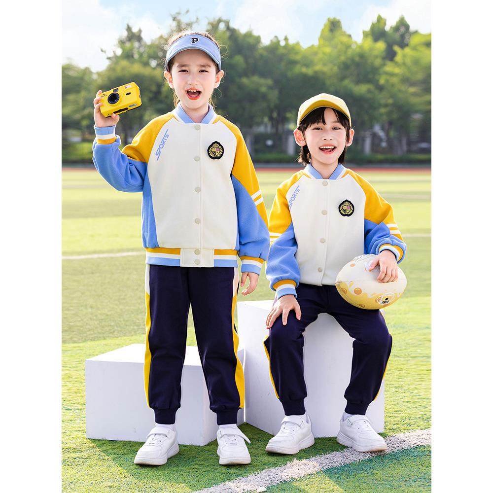 小学生运动会班服套装夏季校服短袖2025新款幼儿园园服秋季三件套