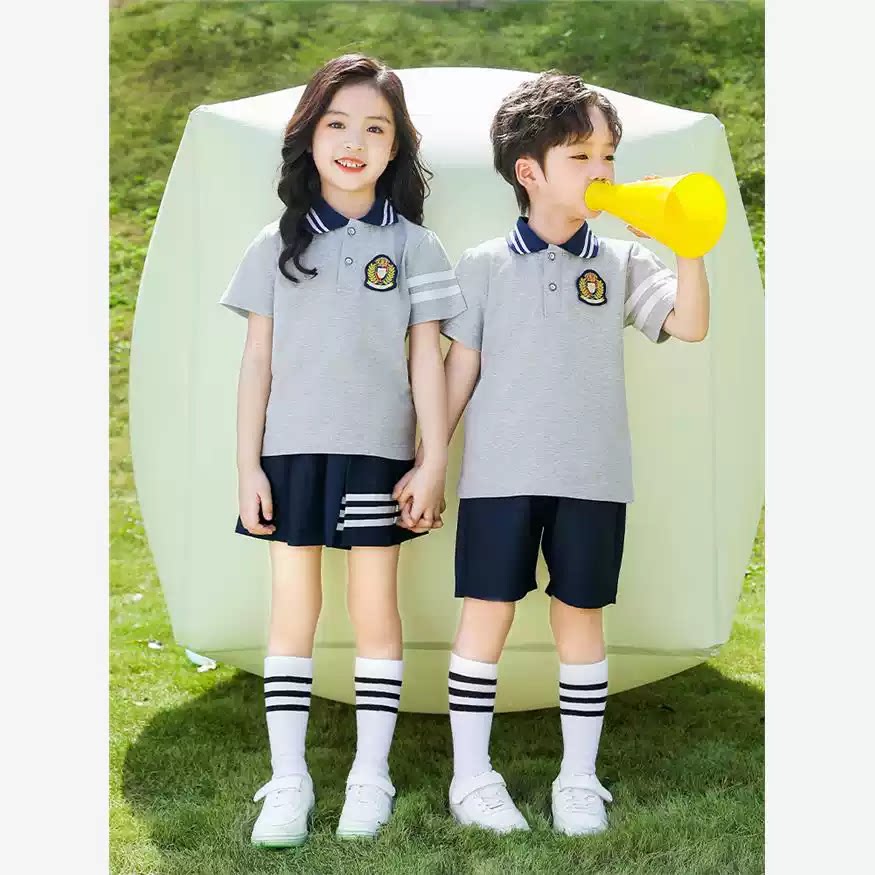 幼儿园园服夏装儿童毕业照班服套装夏季清晰靓丽运动小学生校服