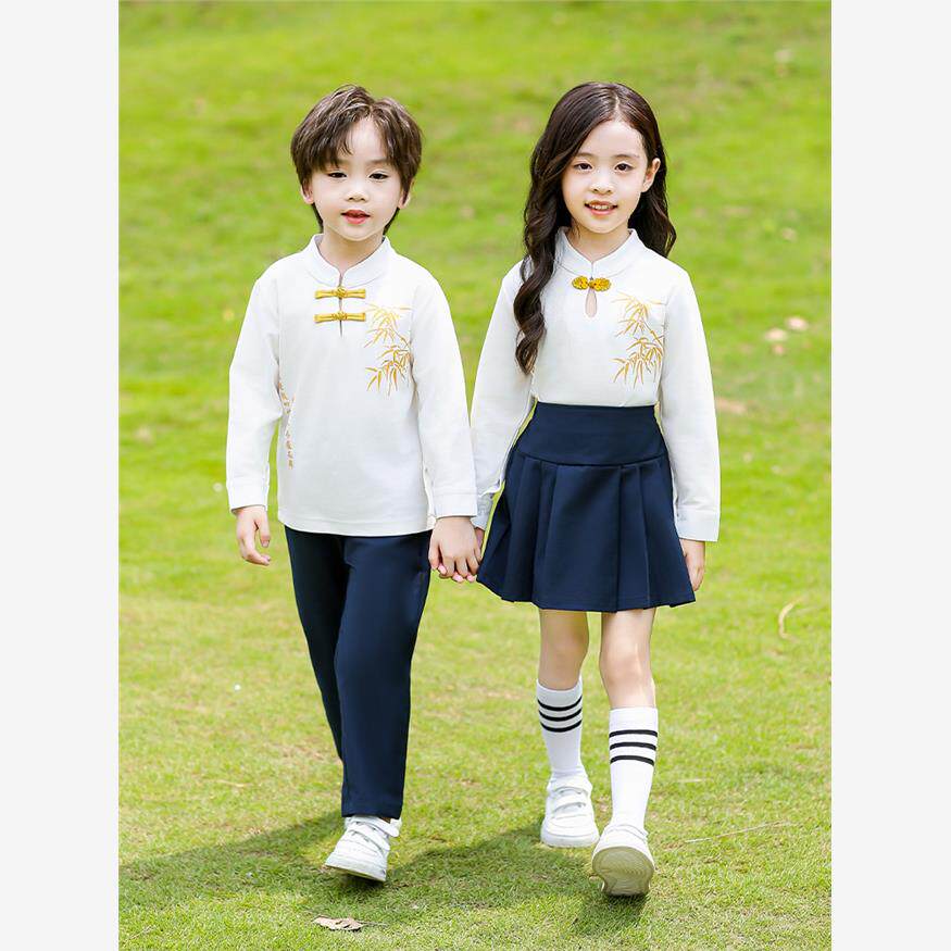 国风汉服元旦表演服小学