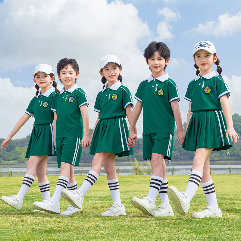 小学生校服夏装六一合唱演出服夏季儿童班服幼儿园园服毕业照服装