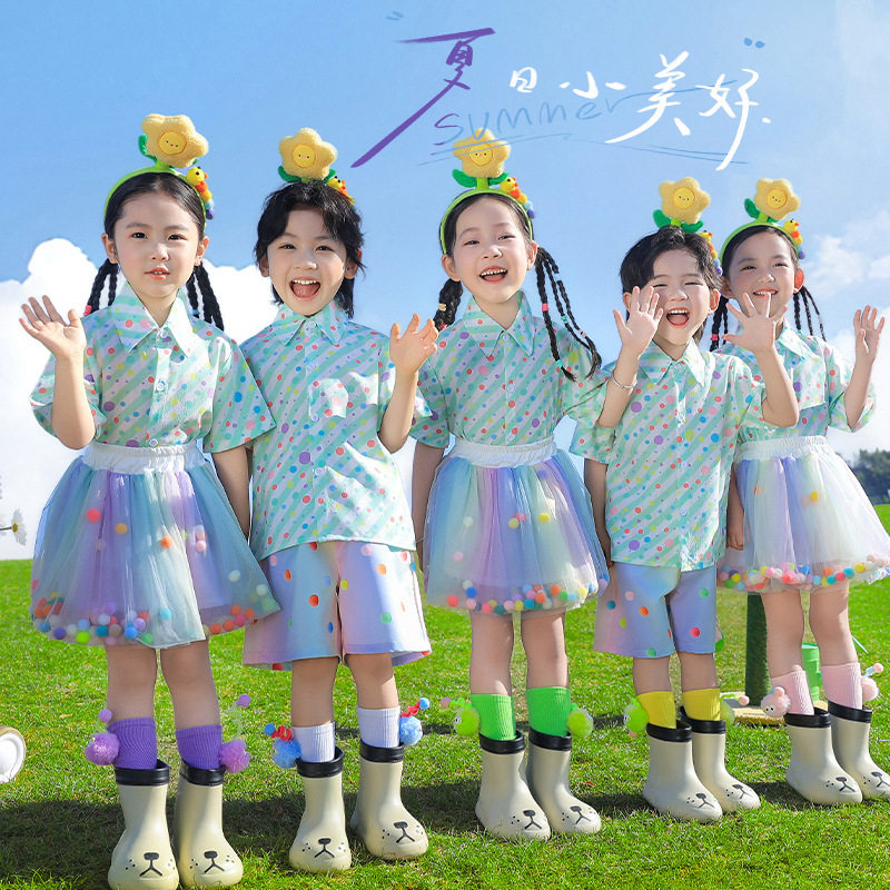 六一儿童演出服幼儿园气球衬衫