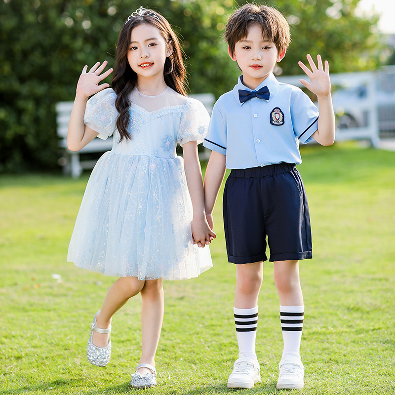 六一儿童表演出服装女童蓬蓬裙主持人礼服大合唱幼儿园毕业照班服