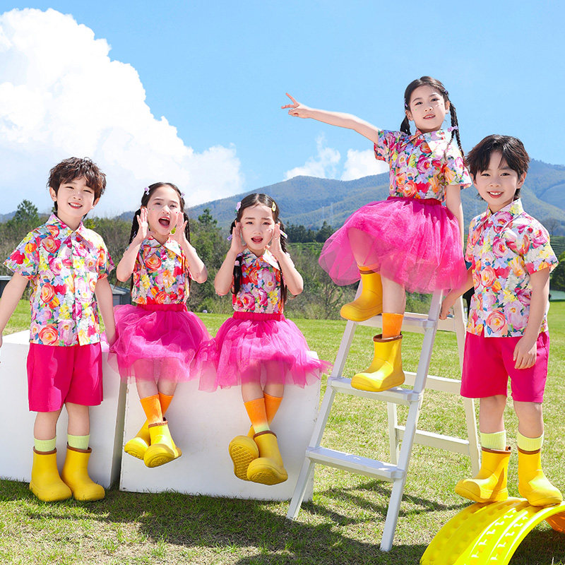 六一儿童演出服合唱男女童舞蹈蓬蓬纱裙幼儿园诗歌朗诵礼服表演服