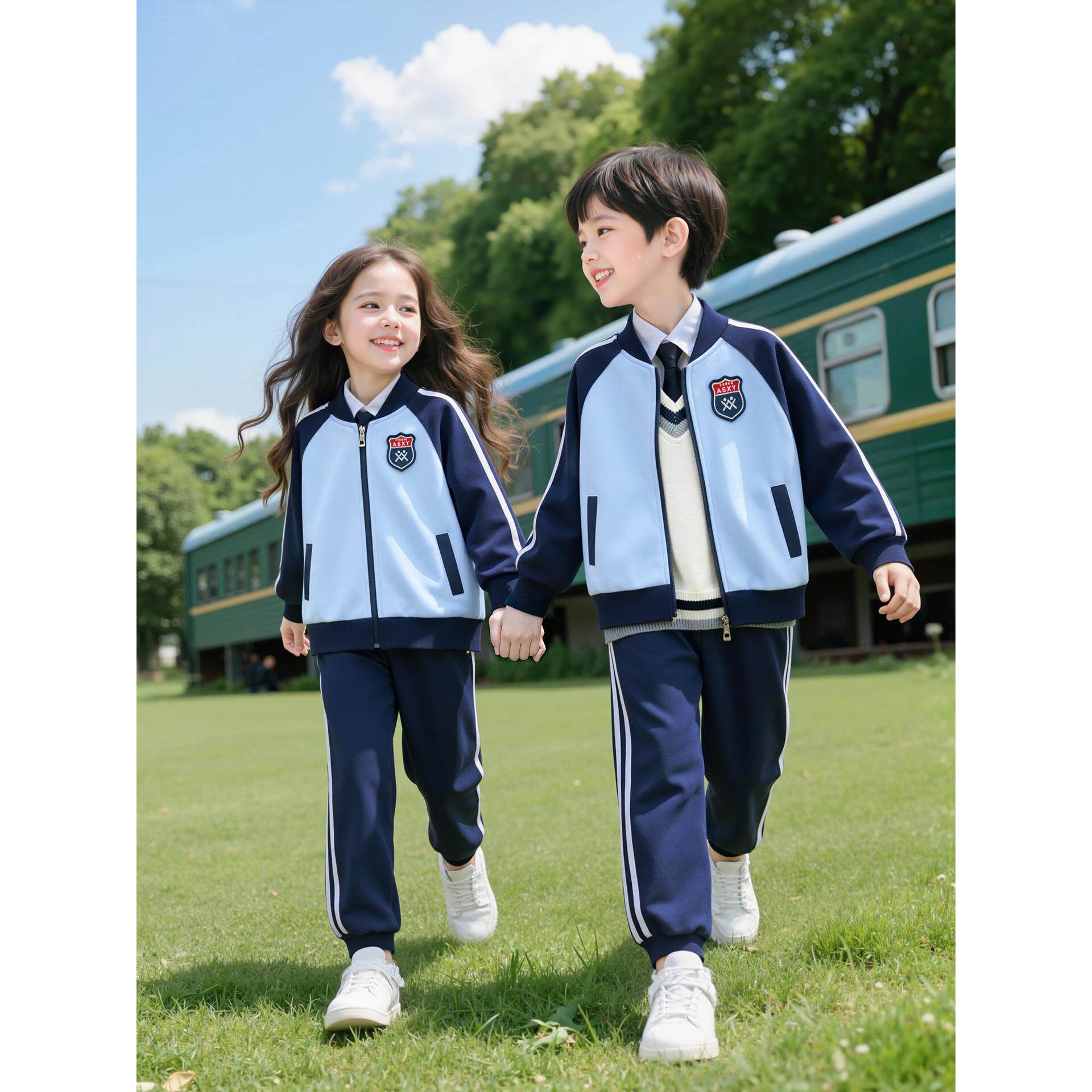 小学生校服春秋款棒球服运动会儿童班服套装幼儿园园服秋季外套
