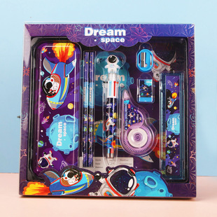 儿童文具套装礼盒7件套学习用品笔盒修正带套盒学生开学礼物奖品