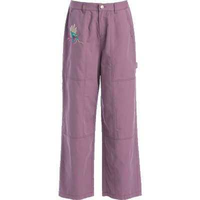 非鱼夏季刺绣显瘦显高九分休闲裤