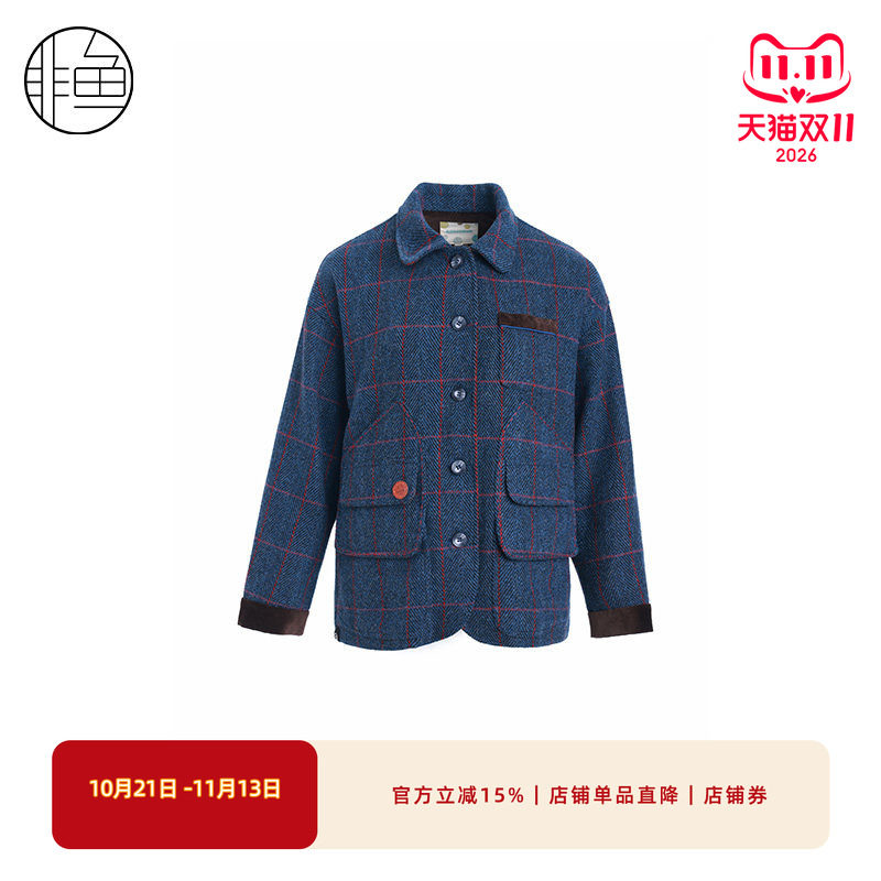 NFJDW2289非鱼2023毛呢大衣