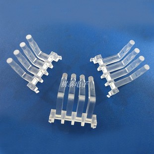 90°直角导光柱led贴片指示灯灯罩灯帽4pin弯角光源柱联直插灯座