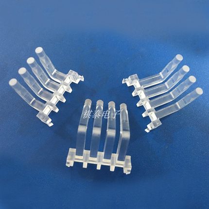 90°直角导光柱led贴片指示灯灯罩灯帽4pin弯角光源柱联直插灯座