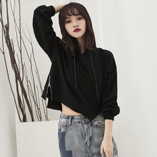 超火cec卫衣套头女潮薄ins拉链韩版 宽松连帽长袖 上衣 2019新款 女装
