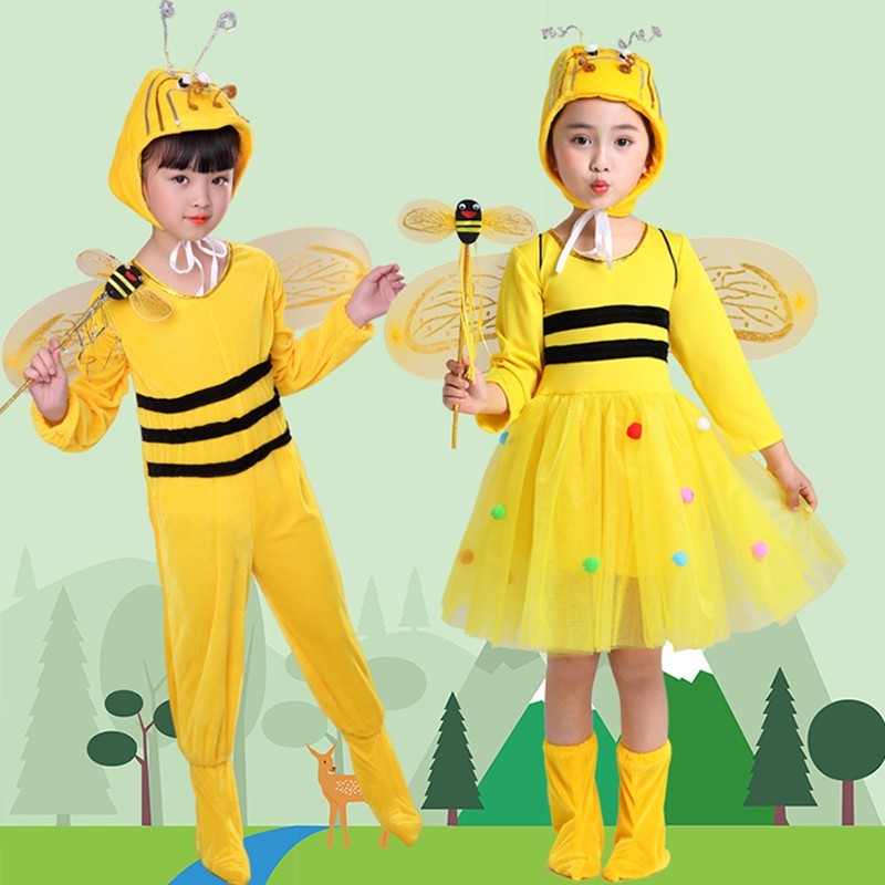 卡通动物舞蹈服蜜蜂裙子演出服