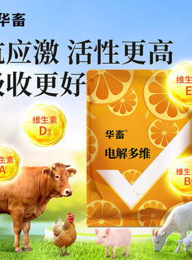 华畜电解多维兽用维生素猪电解质牛羊芦丁鸡鸟乌龟水产微量元素