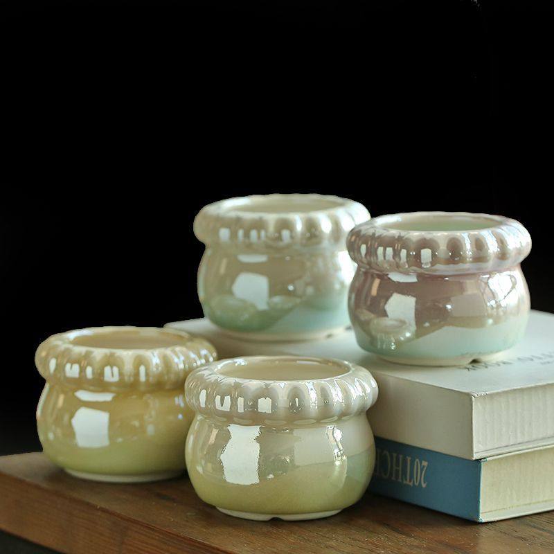 多肉花盆陶瓷高颜值简约彩红奶罐桌面装饰极光麻花渐变创意个性,鲜花速递/花卉仿真/绿植园艺,花盆,淘宝优惠券,粉丝福利购,淘宝优惠卷