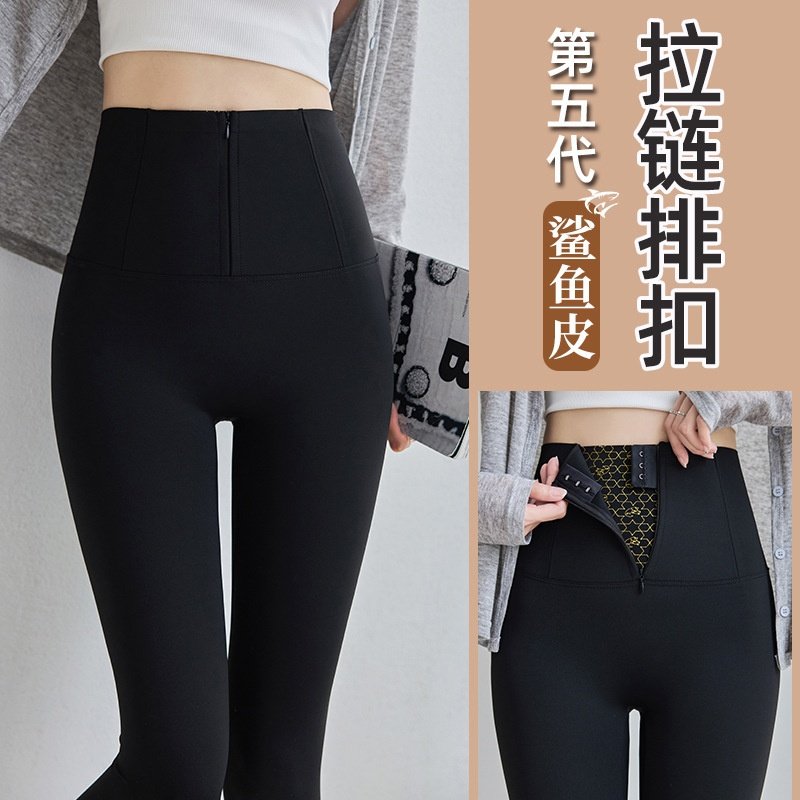 拉链鲨鱼裤女外穿秋冬新款高腰收腹提臀裤加绒弹力瑜伽打底裤保暖,女装/女士精品,打底裤,淘宝优惠券,粉丝福利购,淘宝优惠卷