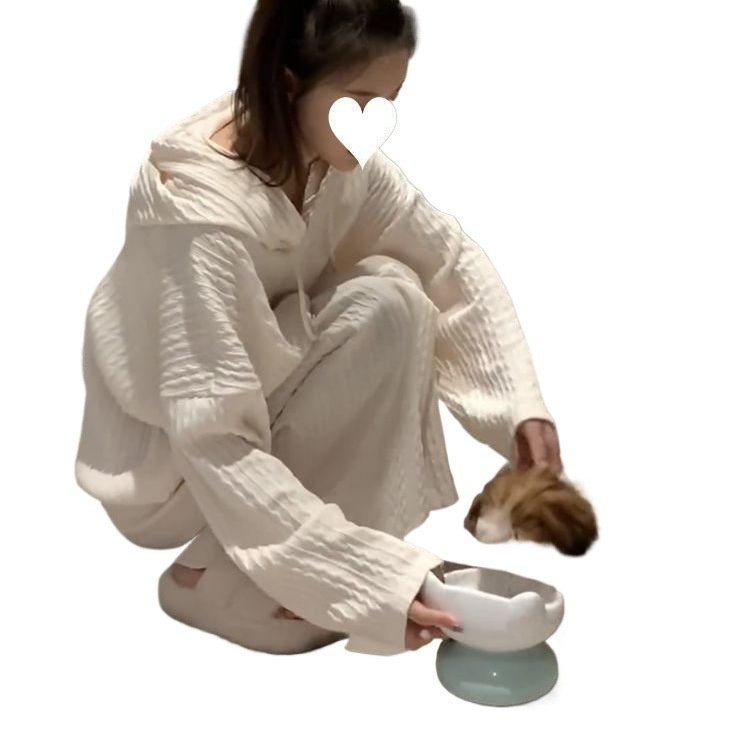 纯色长袖睡裙女秋季新款ins风甜美学生宽松连帽家居服睡衣裙子,女士内衣/男士内衣/家居服,睡袍/浴袍,淘宝优惠券,粉丝福利购,淘宝优惠卷