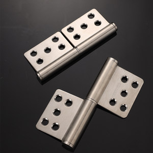 不锈钢国标5寸3厘旗形加厚合页防火防盗钢铁门脱卸重型铰链坚朗款