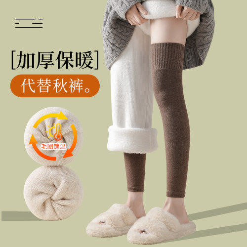 袜子羊毛保暖加厚加绒长筒过膝