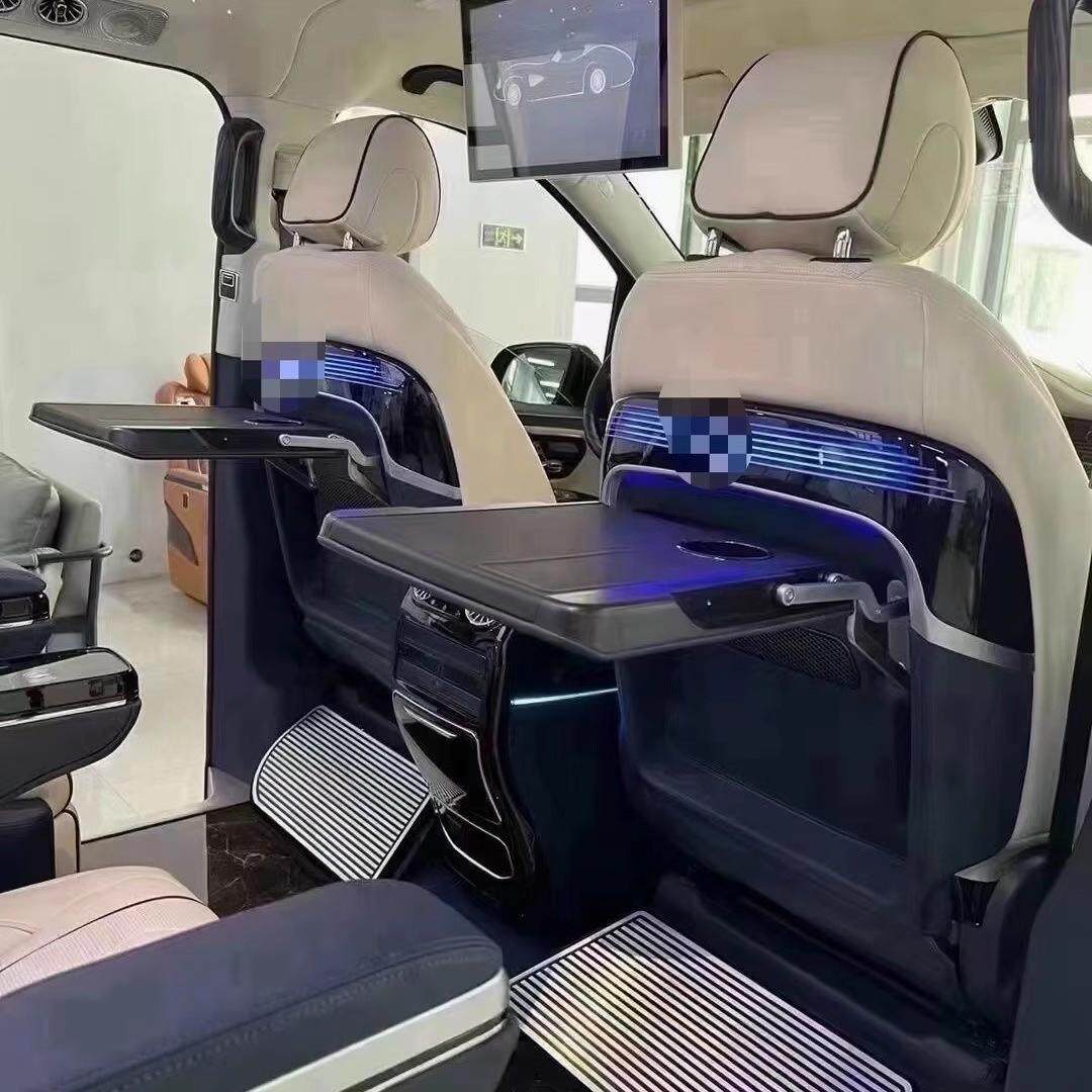 适用奔驰威霆v260LV300改装车载后排多功能小桌板可折叠桌专用