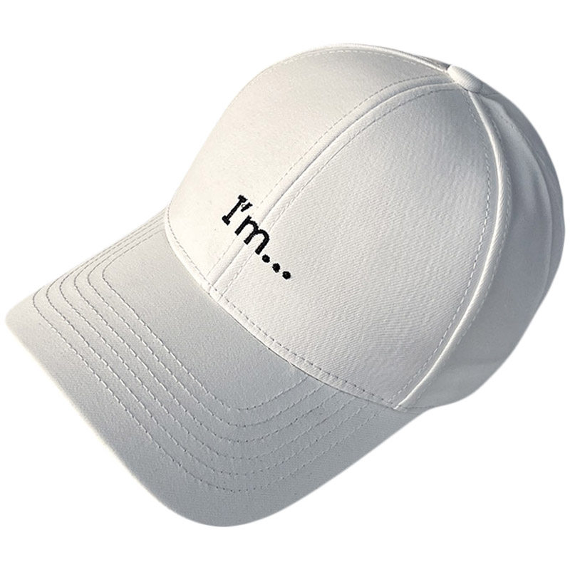 HONG KONG PURCHASING SPRING AND AUTUMN CURVED BRIM EMBROIDERED LETTER BASEBALL HAT WOMENS VERSATILE FASHION SUNSHADE SUNSCREEN CAP TIDE