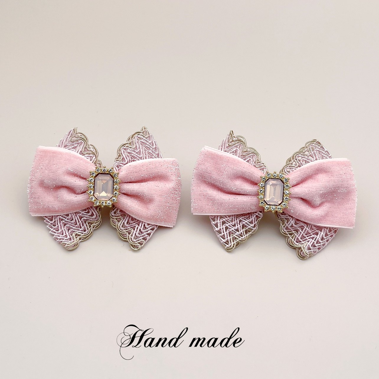 粉色蛋白石金丝绒网纱蝴蝶结可拆卸鞋夹扣可爱公主粉色系列鞋花,服饰配件/皮带/帽子/围巾,鞋扣,淘宝优惠券,粉丝福利购,淘宝优惠卷