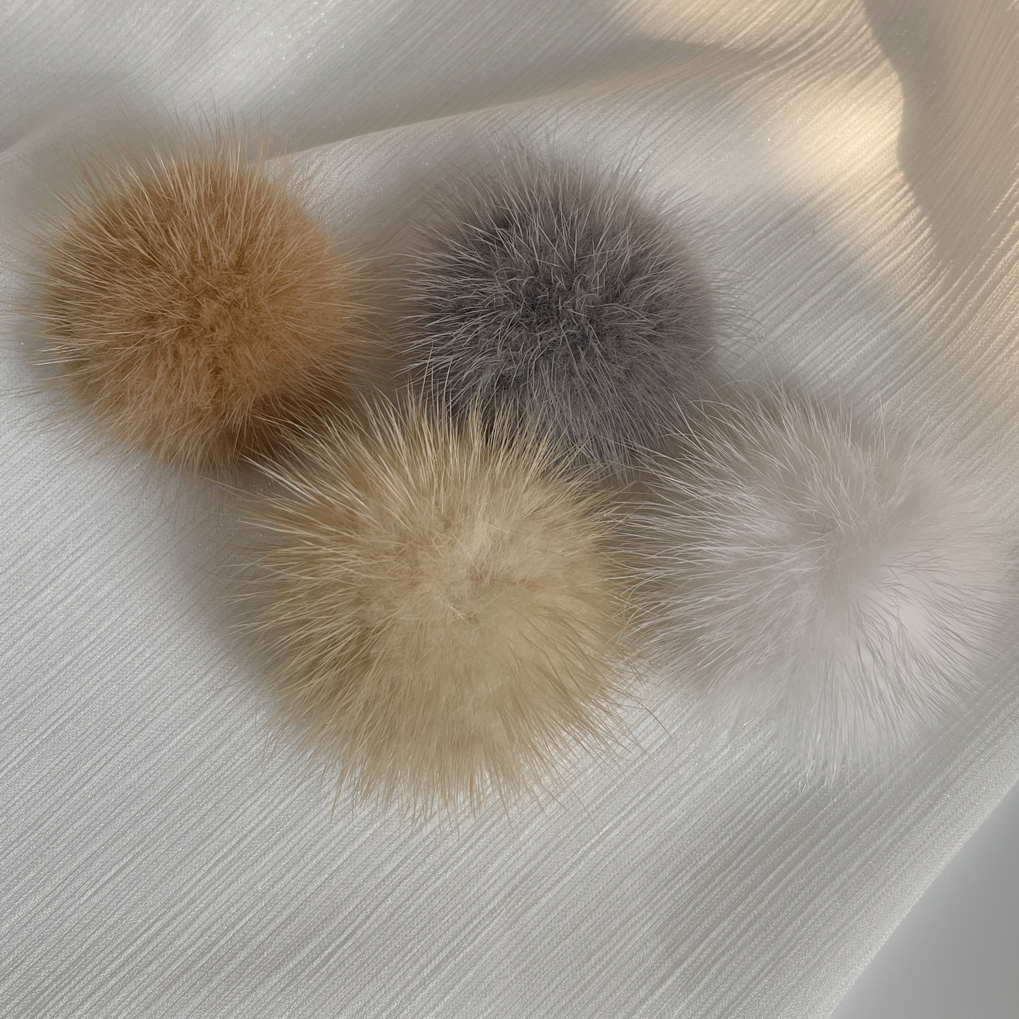 胸针纯天然水貂半球小巧精品