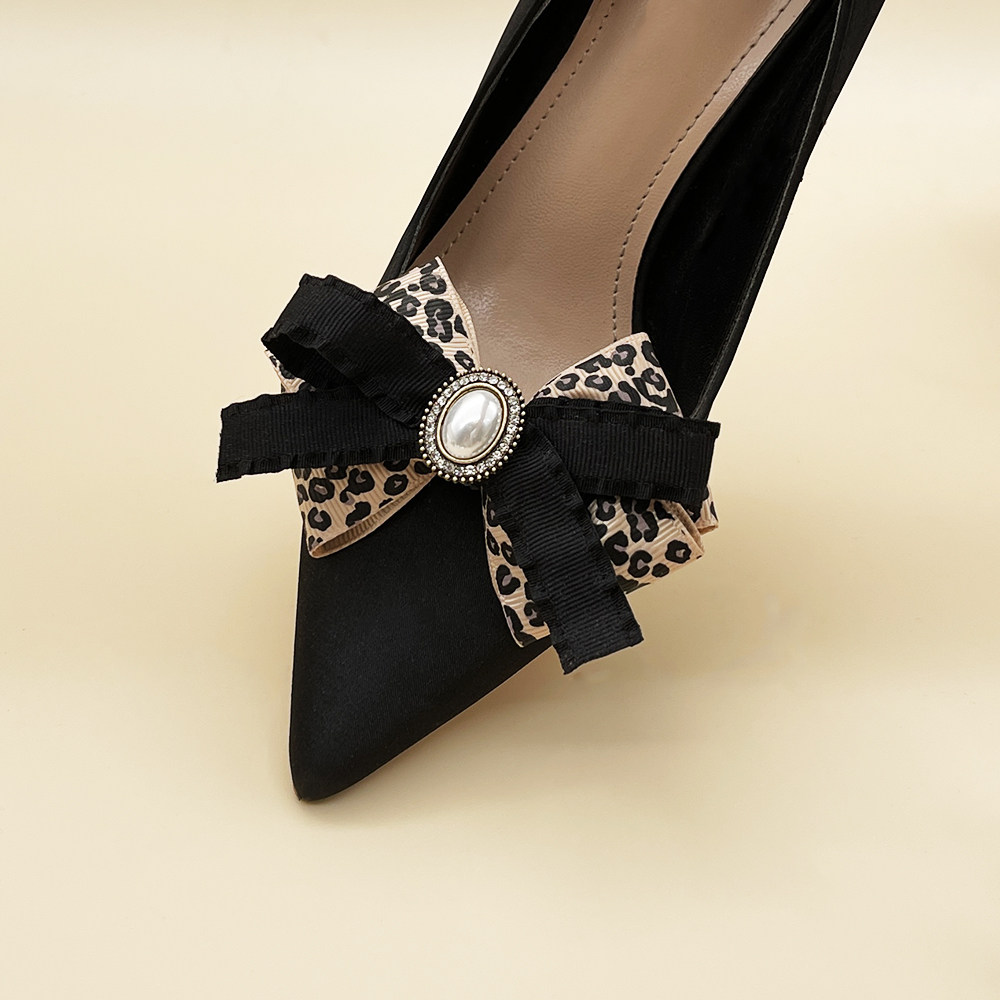 一双豹纹咖啡蝴蝶结日单可拆卸鞋夹扣单鞋凉鞋萝莉洛丽塔鞋子配饰,服饰配件/皮带/帽子/围巾,鞋扣,淘宝优惠券,粉丝福利购,淘宝优惠卷