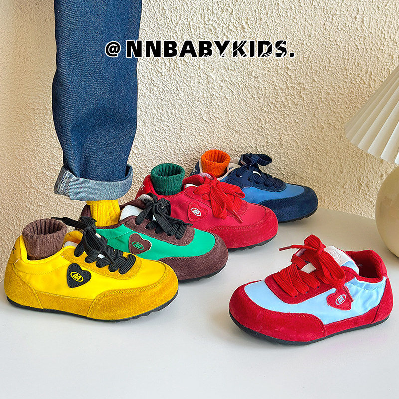 韩版儿童多巴胺德训鞋春秋新款男童薄底爱心板鞋芭蕾风女童阿甘鞋,童鞋/婴儿鞋/亲子鞋,运动鞋,淘宝优惠券,粉丝福利购,淘宝优惠卷