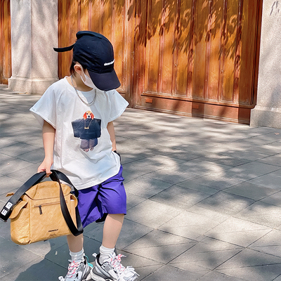 奶油布丁男童夏季短袖