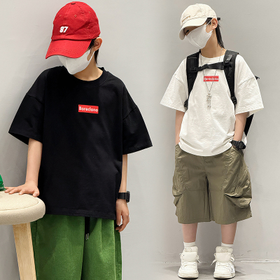 男童短袖T恤儿童夏装中大童薄款男孩上衣夏季宝宝洋气半袖童装潮