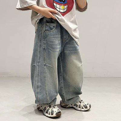 奶油布丁男童春季牛仔裤