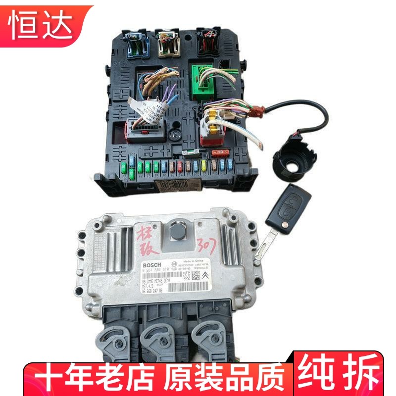 适用标致307车身防盗发动机保险盒电脑板966405918002 0261S04810