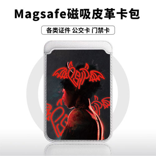 超帅天使适用苹果18promax手机壳磁吸卡包17promax时尚皮革门禁卡包可爱潮牌华为小米vivo学生卡包个性新款