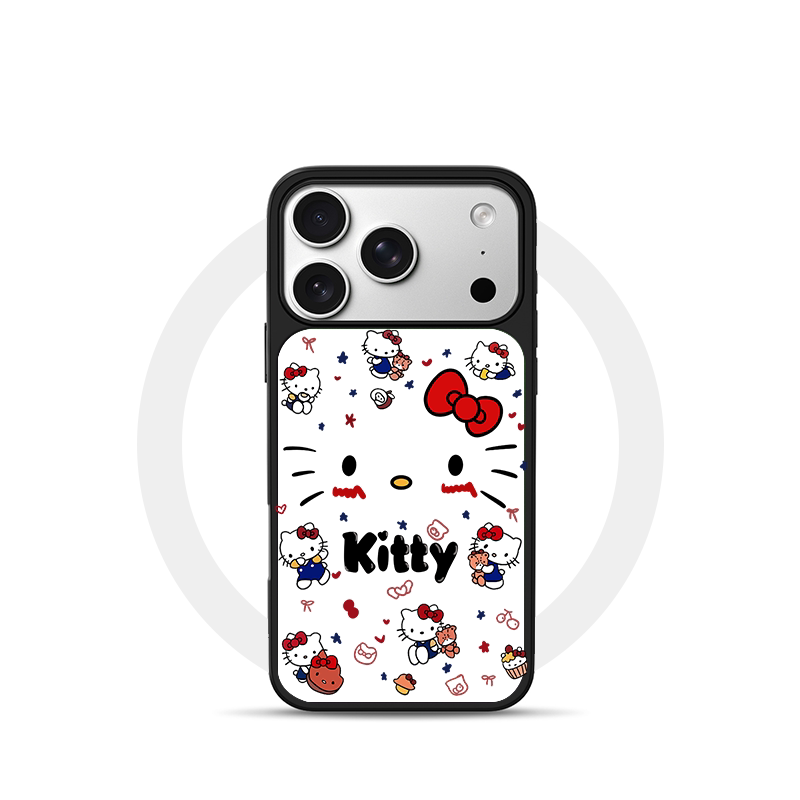 胡须满屏KT适用苹果18promax磁吸手机壳潮牌iPhone17promax电镀银新款亚克力软边16个性小米17不撞壳肤感玻璃