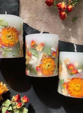 Scented Candle 永生花植物干花大豆蜡天然香薰蜡烛伴手礼物烛