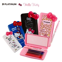 Hello kitty, японская платиновая ручка-роллер, милые канцтовары для школьников и студентов