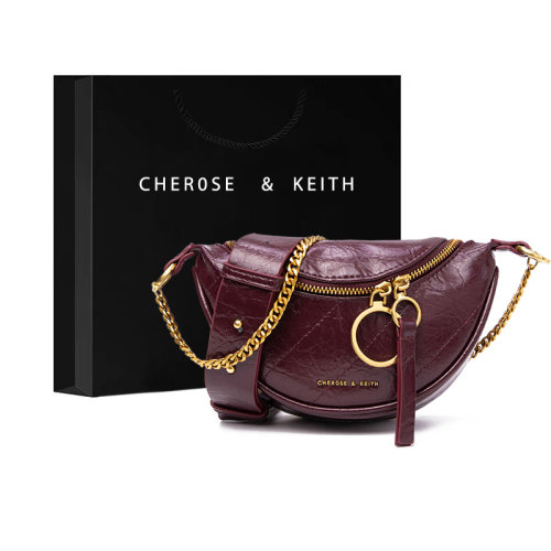 香港代购正品百褶皱腰包半圆斜挎