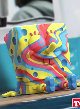 【TOP】现货MIGHTY JAXX SPONGEBOB彩虹漩涡海绵宝宝派大星潮玩