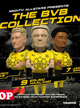 【TOP】现货 MIGHTY JAXX BVB09 多蒙特德球队 哈兰德 潮玩手办