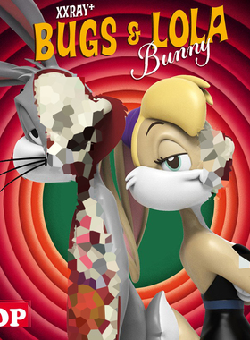 【TOP】现货 MIGHTY JAXX XXRAY 兔八哥和劳拉兔 限量潮玩手办