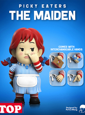 【TOP】现货MIGHTY JAXX PICKY EATERS MAIDEN 抠鼻小女孩 潮玩